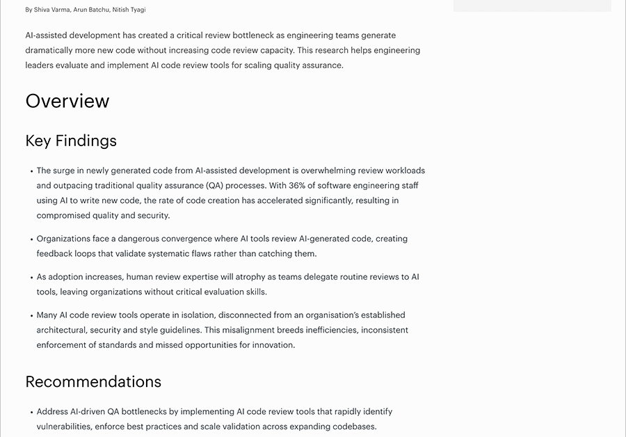 Gartner庐 Innovation Insight: AI Code Review Tools | 91导航