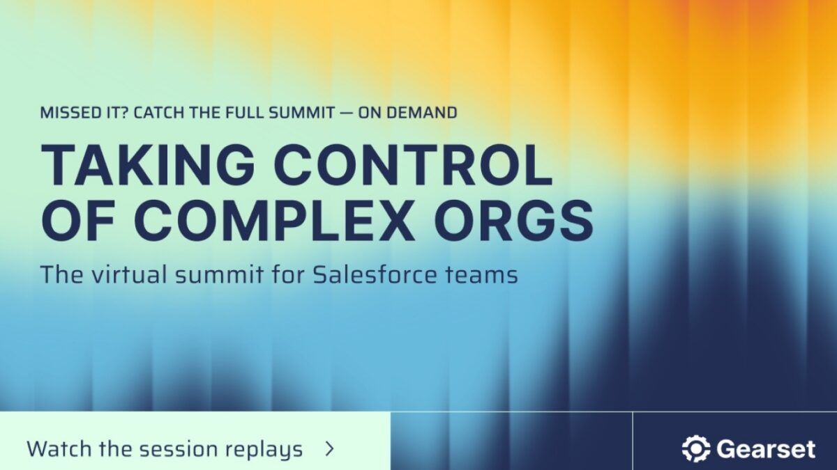 Taking Control of Complex Orgs Summit